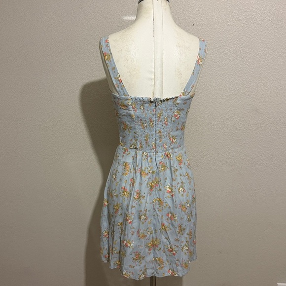 Reformation Humphrey Dress in Grazia Floral Mini Smocked Back Summer Vacation - Picture 5 of 7